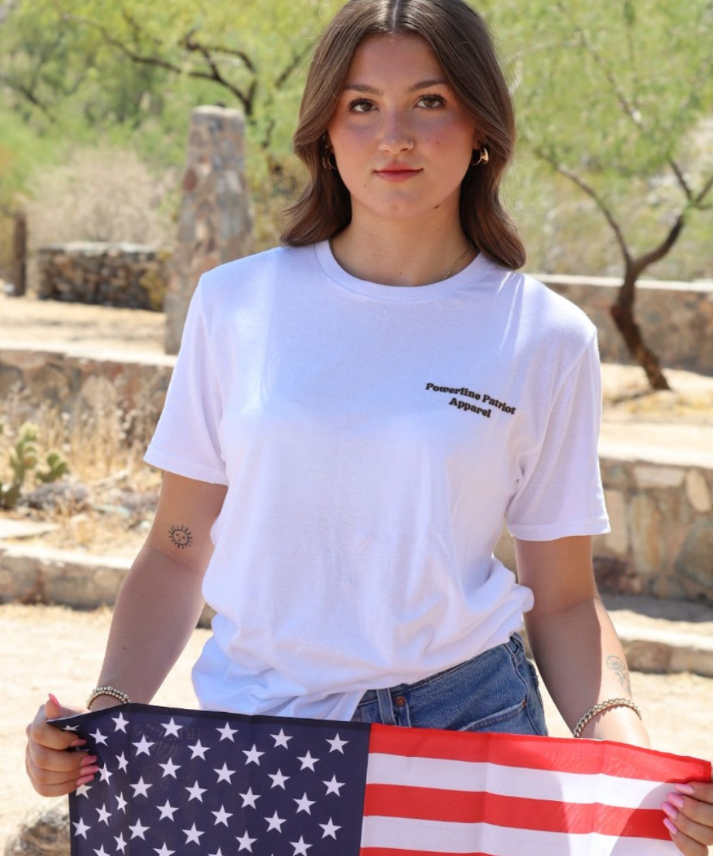 Mrs. Red White and Blue Collar T-Shirt