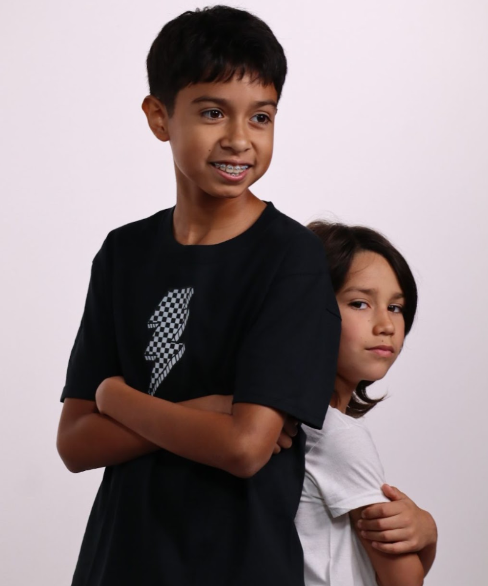 Checkered Bolt Youth T-Shirt