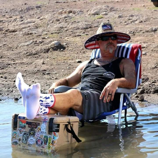 American Lightning Bolt Socks