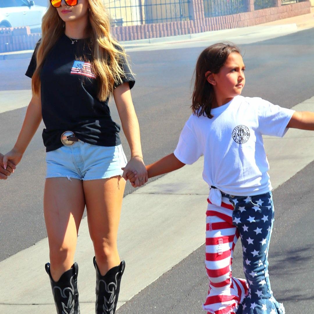 Kids Powerline Patriot Logo Tee